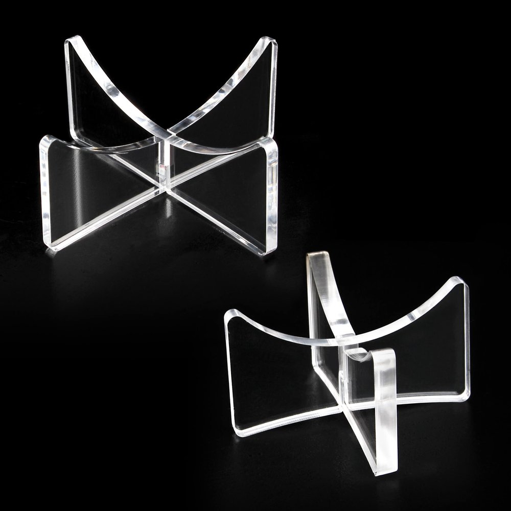 Acrylic Display Rack for Baseball,Softball,Basketball,Football,Volleyball (1.97x1.1 inch and 3.54x1.3 inch)