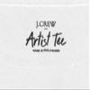 J.Crew Mercantile Women's Artist Tee, XL, White, Style H5969 view 2