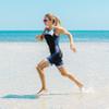 Synergy Women's Tri Suit - One Piece Triathlon Open Back Trisuit (Solid Black, Large) view 3