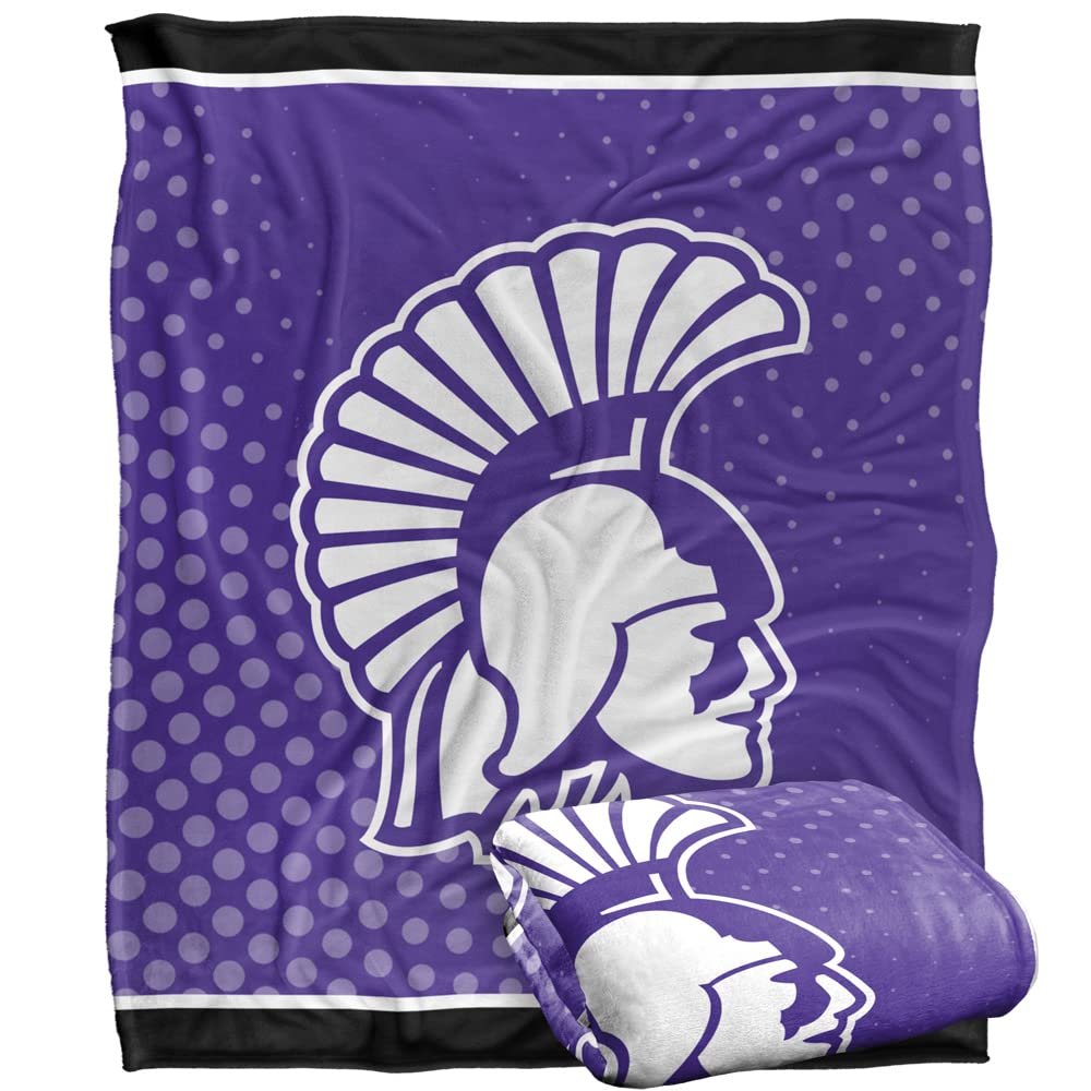 Winona State University Warriors Blanket, 50"x60" Logo Dots, Silky Touch Super Soft Throw