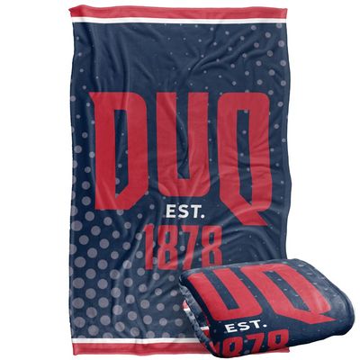 Duquesne University Dukes Blanket, 36"x58" Logo Dots, Silky Touch Super Soft Throw