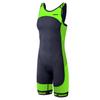 Synergy Women's Tri Suit - One Piece Triathlon Open Back Trisuit (Black/Citrus Lime, X-Small) view 1