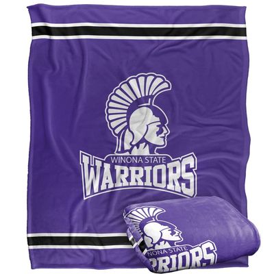 Winona State University Warriors Blanket, 50"x60" Primary Logo, Silky Touch Super Soft Throw