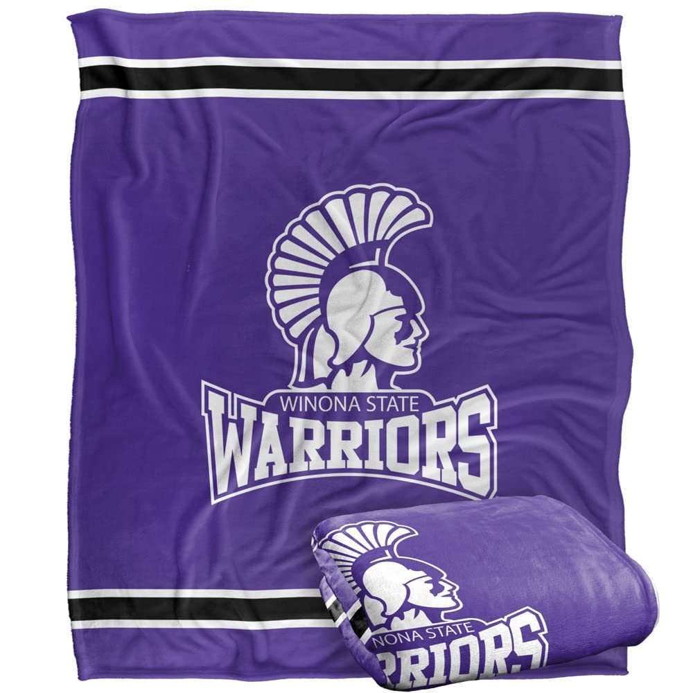 Winona State University Warriors Blanket, 50"x60" Primary Logo, Silky Touch Super Soft Throw