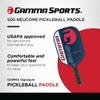 GAMMA Sports Adult 505 Pro Pickleball Paddle, Textured Graphite-Face Paddle with Extended Handle view 3