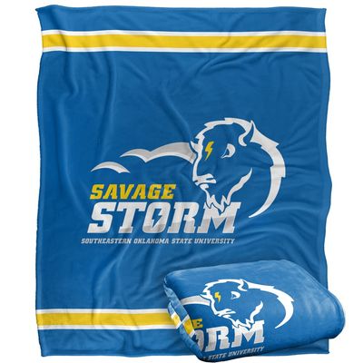 Southeastern Oklahoma State University Savage Storm Blanket, 50"x60" Primary Logo, Silky Touch Super Soft Throw