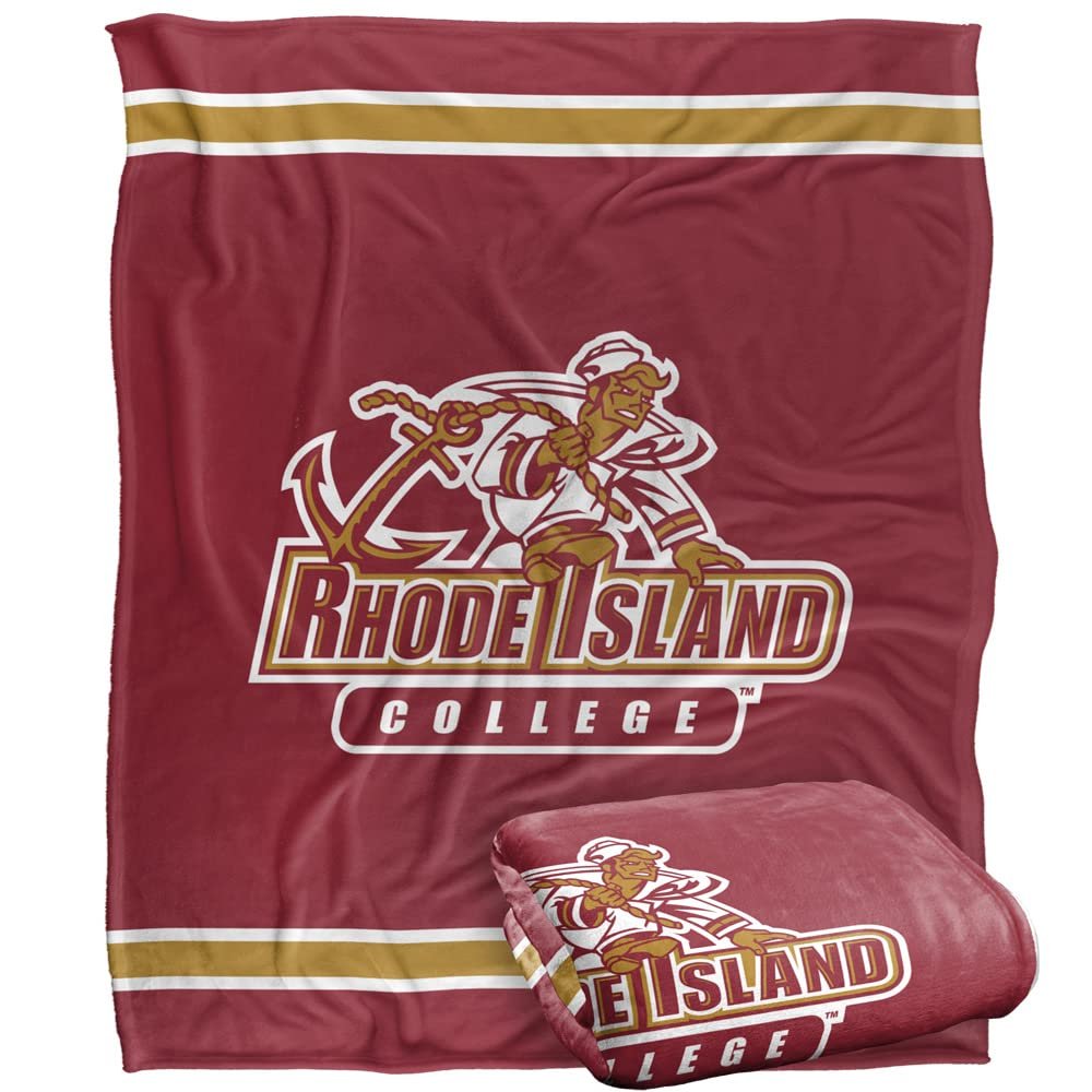 Rhode Island College Anchorman Blanket, 50"x60" Primary Logo, Silky Touch Super Soft Throw