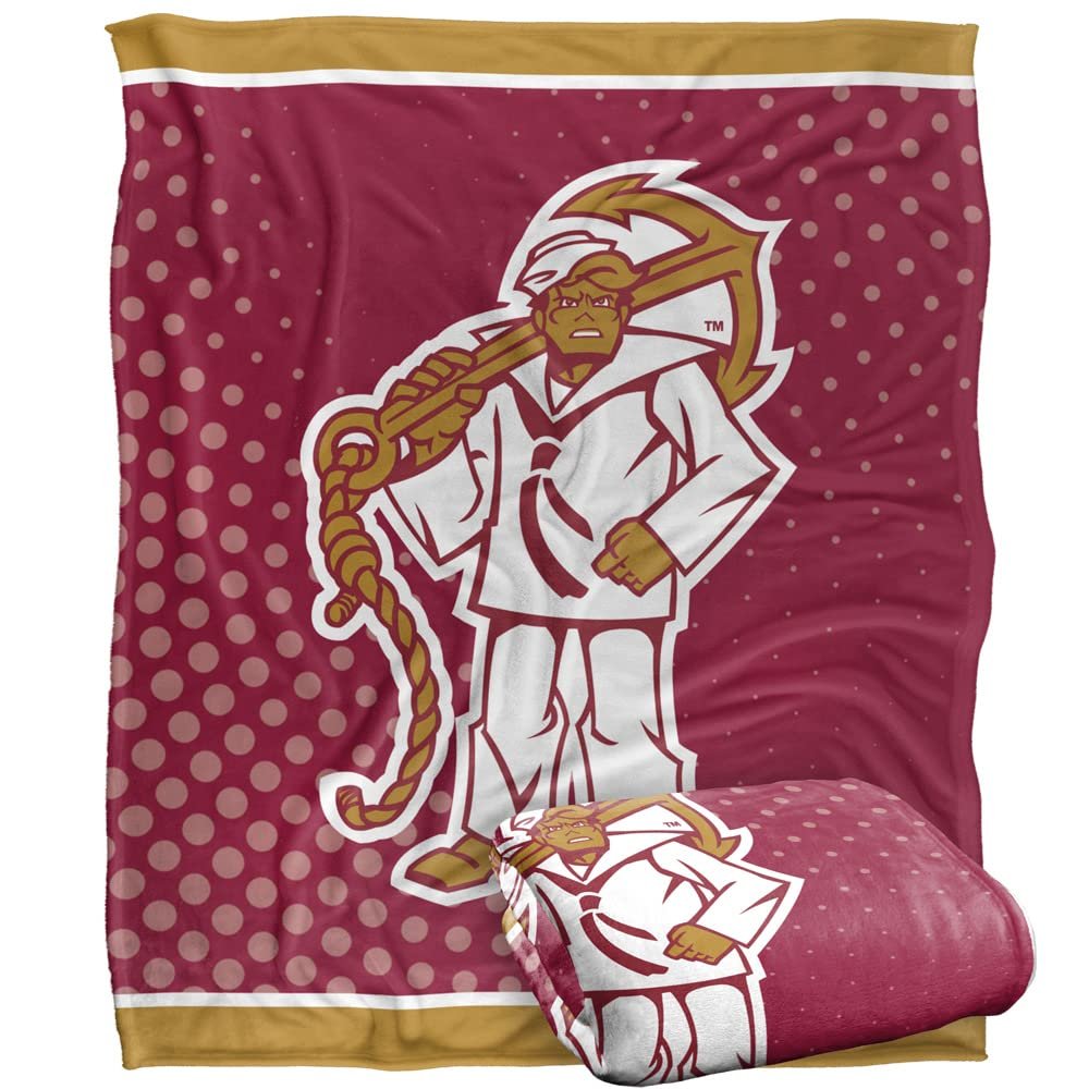 Rhode Island College Anchorman Blanket, 50"x60" Logo Dots, Silky Touch Super Soft Throw