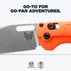 Benchmade - Taggedout Knife, Slim, Ultralight Folding Hunting Knife, Plain Edge, Clip-Point Blade, From Food Prep to Field (15535) view 3