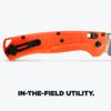 Benchmade - Taggedout Knife, Slim, Ultralight Folding Hunting Knife, Plain Edge, Clip-Point Blade, From Food Prep to Field (15535) view 4