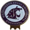 Mobile Pro Shop Golf Ball Markers with Hat Clip  Easily Attaches to Golf Cap  Made of Stainless Steel & Ideal for Professional Golfers (Washington State Cougars) view 1