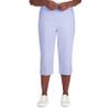 Alfred Dunner womens Plus-size Allure Clam Digger Capri Casual Pants, Iris, 24 Plus view 1