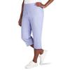 Alfred Dunner womens Plus-size Allure Clam Digger Capri Casual Pants, Iris, 24 Plus view 4