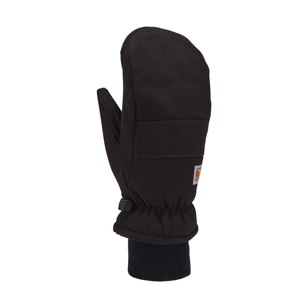 Carhartt Women's GL0800W Women's Insulated Duck Synthetic Leather Knit Cuff Mit - Large - Black