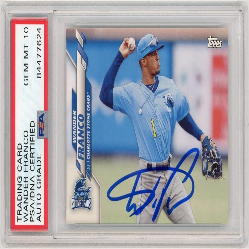 Wander Franco 2020 Topps Pro Debut Autographed Card #PD-1 - PSN/DNA 10