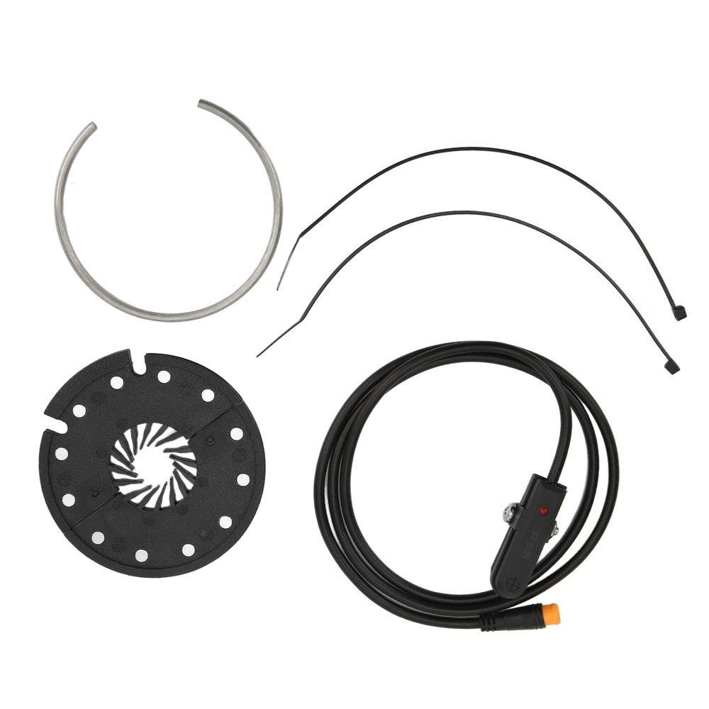Alomejor E Pedal Assist Sensor Conversion Kit 12 Magnets Electric Power Pedal Assist Sensor with Plug for Electric