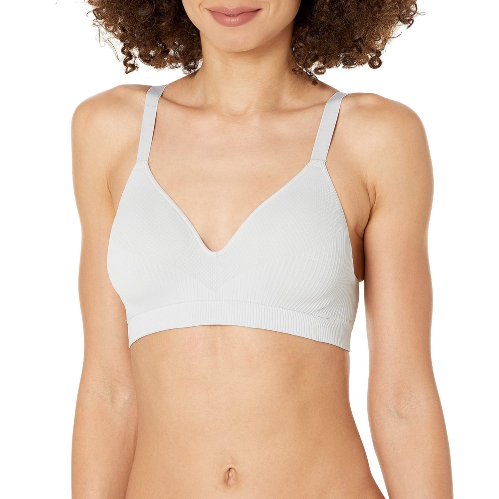 Hanes womens Perfect Comfortflex Wirefree Mhg260 Full Coverage Bra, Sterling Grey Rib, XX-Large US