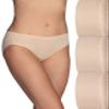 Vanity Fair Women's Beyond Comfort Silky Stretch Bikini Panty - 3 Pack 18391, Damask Neutral x3, 7 view 1