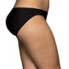 Vanity Fair womens Beyond Comfort Silky Stretch Panties Underwear, Bikini - 3 Pack Black/Black/Black, 5 US view 2
