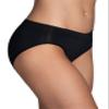 Vanity Fair womens Beyond Comfort Silky Stretch Panties Underwear, Bikini - 3 Pack Black/Black/Black, 5 US view 4