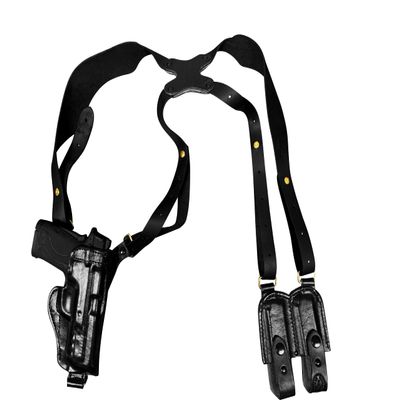 Vertical Shoulder Holster for a Glock Springfield Sig Taurus S&W - THE HOLSTER STORE (S&W J-Frame 3", Left)