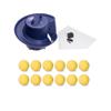 Jugs Toss Machine with 1-Dozen Sting-Free Yellow Dimpled Baseballs. Holds up to 14 Baseballs; Tosses One Ball Every 5 Seconds. RechargeableRuns up to 8 Hours. view 1