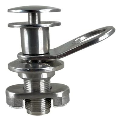 Pactrade Marine Boat Pontoon Deck Dockside Quick Release Fender Lock Stainless Steel 316 Mounting Pins Threaded Drain Plug NPT Docking Hole for Rope Line Secured Button Diameter (1/2" Pin)