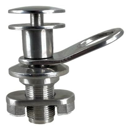 Pactrade Marine Boat Pontoon Deck Dockside Quick Release Fender Lock Stainless Steel 316 Mounting Pins Threaded Drain Plug NPT Docking Hole for Rope Line Secured Button Diameter (1/2" Pin)