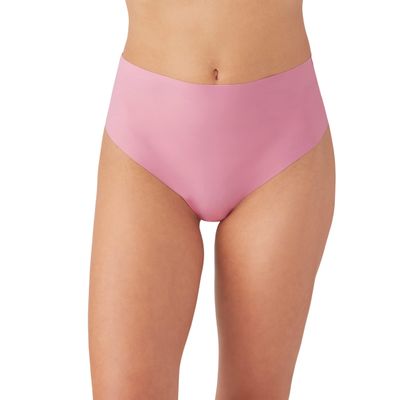 b.tempt'd by Wacoal Women's B.Bare Hi Waist Thong, Sea Pink, Small
