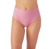 b.tempt'd by Wacoal Women's B.Bare Hi Waist Thong, Sea Pink, Medium view 1