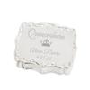 Cherished Moments Personalized Small Rectangle-Shaped Jewelry Keepsake Box with Custom Engraved Message for Quinceanera Gift, Silver Toned view 1