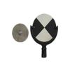 6 Black and White Tilting Circular Aluminum Target Plate view 2