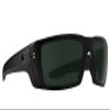 Spy Optic Rebar ANSI, Rectangular Wrap Sunglasses, Color and Contrast Enhancing Lenses, Matte Black - Happy Gray Green Polarize Lenses view 1