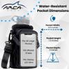 Arca Gear 32 oz Hydro Carrier - Insulated Water Bottle Sling w/Carry Handle, Shoulder Strap, Wallet and Two Pouches - The Perfect Flask Accessory (Lavender Purple) view 4