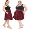 STRETCH IS COMFORT Women's Pocket Skirt Burgundy Medium view 2