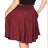 STRETCH IS COMFORT Women's Pocket Skirt Burgundy Medium view 3