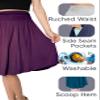STRETCH IS COMFORT Women's Pocket Skirt Burgundy Medium view 4