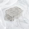 Cherished Moments Personalized Small Rectangle-Shaped Jewelry Box with Custom Engraved Name and Cross for First Communion Gift, Silver Toned view 2