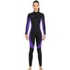 Men Women Premium 3mm Neoprene Fullbody One-Piece Wetsuit Keep Warn Black Purple Fishing Spearfishing Freediving Scuba Diving Suits Surfing Suit M view 1