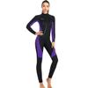 Men Women Premium 3mm Neoprene Fullbody One-Piece Wetsuit Keep Warn Black Purple Fishing Spearfishing Freediving Scuba Diving Suits Surfing Suit M view 2