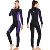 Men Women Premium 3mm Neoprene Fullbody One-Piece Wetsuit Keep Warn Black Purple Fishing Spearfishing Freediving Scuba Diving Suits Surfing Suit M view 3