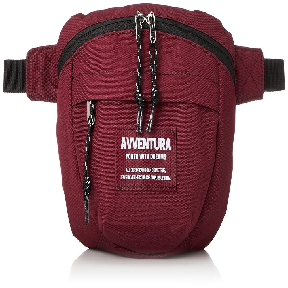 AVVENTURA() Printed Patch Waist Bag, red (Burgundy), One Size
