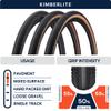 AMERICAN CLASSIC Gravel Bike Tire, Replacement Tire for Gravel Bicycle, All-Road Speed, Gravel Grip - Kimberlite, 700 x 35c, 700 x 40c, 700 x 45c, 700 x 50c, 650b x 47 (700 x 40c - Brown - Tubeless) view 3