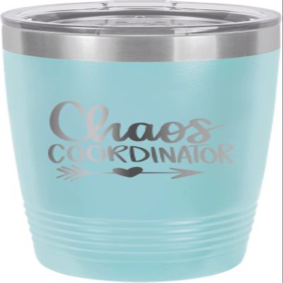 CustomGiftsNow Chaos Coordinator - Teaching/Teacher - Stainless Steel Double-Wall Insulated Tumbler 20-Ounce Truck Car Travel Coffee Cup Mug with Lid