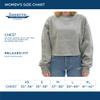Auburn Tigers Womens Crop Crewneck Sweatshirt Vintage Arch Over White, Small view 4