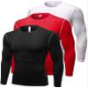 Compression Shirt Men Long Sleeve Thermal Workout Shirts Athletic Basketball Base Layer Undershirts Sports Top view 1
