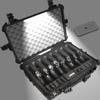 Case Club 8 Pistol and 20 Magazine with Emergency Light - Pre-Cut Heavy Duty Waterproof Case with Included Silica Gel Canister to Help Prevent Gun Rust (Lighted) view 1