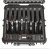Case Club 8 Pistol and 20 Magazine with Emergency Light - Pre-Cut Heavy Duty Waterproof Case with Included Silica Gel Canister to Help Prevent Gun Rust (Lighted) view 2