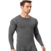 Compression Shirt Men Long Sleeve Thermal Workout Shirts Athletic Basketball Base Layer Undershirts Sports Top view 2
