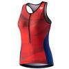 MY KILOMETRE Womens Triathlon Top Tri Singlet Racerback Performance Triathlon Top with Back Pockets view 1